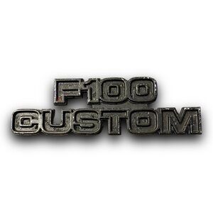 1978 1979 Ford Truck F100 Custom Emblem Fender Badge OEM